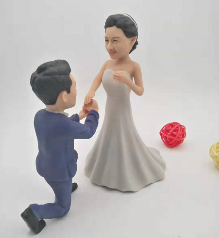 结婚纪念玩偶真人人像打印