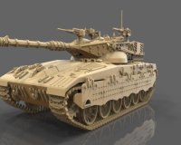 3D打印加工梅卡瓦2坦克模型 3D打印加工梅卡瓦2坦克模型
